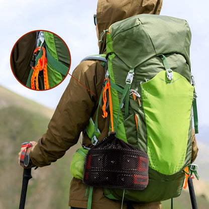 Camping Cookware Set Camping Pots Camping Gear Campfire Utensils Non-Stick Cooking Equipment Lightweight Stackable Pot Pan Bowls with Storage Bag for Outdoor Hiking