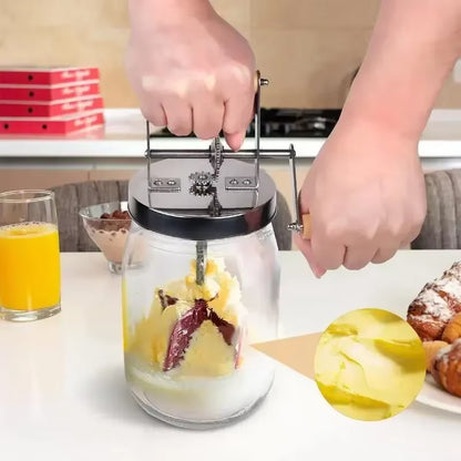 1000L/1500L Manual Butter Churner with Beech Wood Paddles for Artisan and Cultured Butter Production