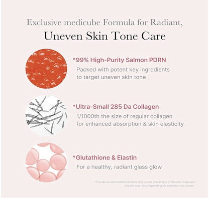 Medicube Salmon DNA PDRN Pink One Day Serum 99% Salmon DNA PDRN 0.05 Fl.Oz X 10