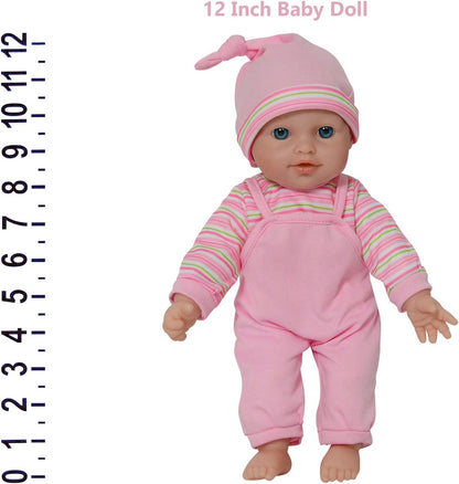 12" Twins Baby Doll - Soft Body Twin Baby Dolls (12" Caucasian)