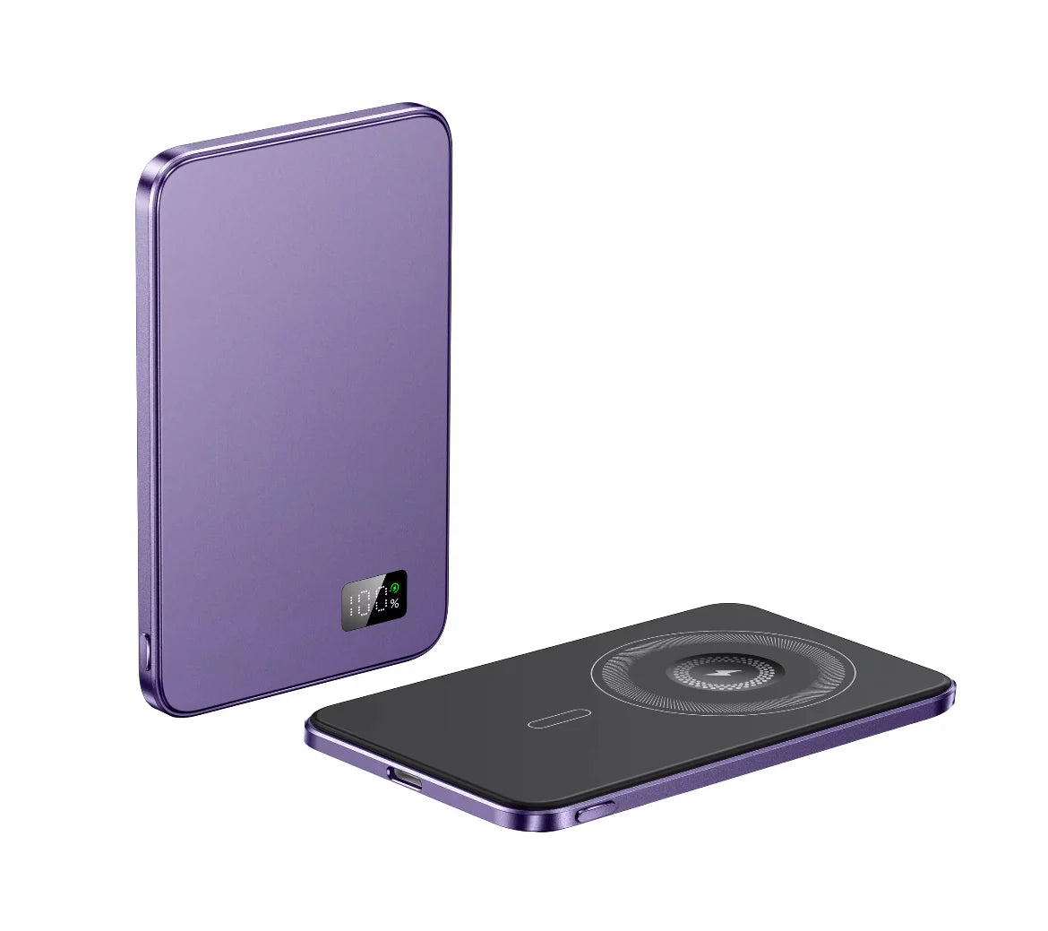 Purple - Magnetic Power Bank (5000Mah)