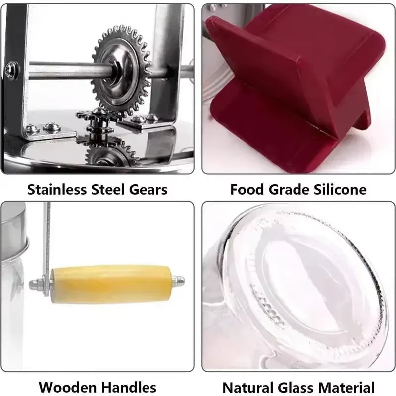 1000L/1500L Manual Butter Churner with Beech Wood Paddles for Artisan and Cultured Butter Production