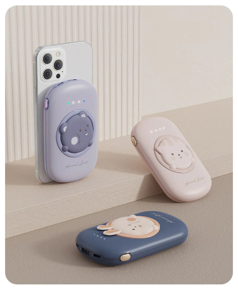 Compact 15W Wireless Magnetic Power Bank Portable Charger