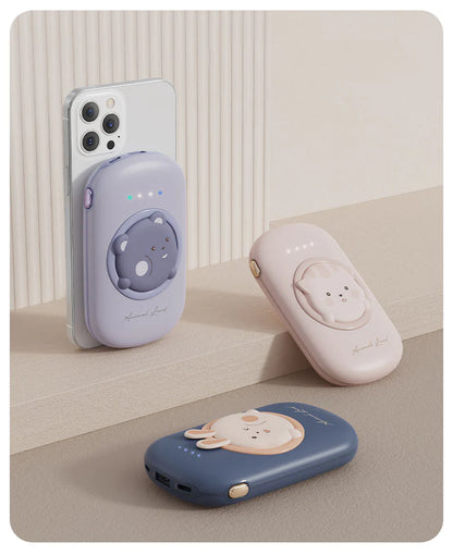 Compact 15W Wireless Magnetic Power Bank Portable Charger