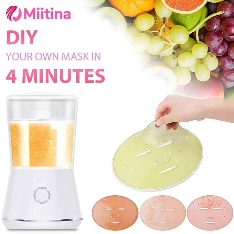 Face Mask Maker Machine Electric Facial Device DIY Fruit Natural Vegetable Collagen Self-Made Mask Skin Care Reusable for Home