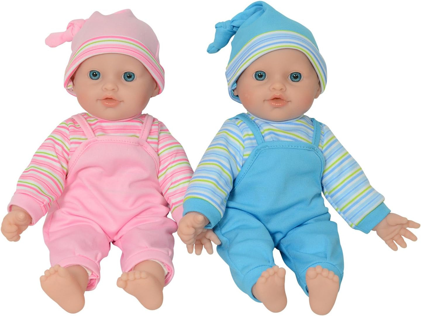 12" Twins Baby Doll - Soft Body Twin Baby Dolls (12" Caucasian)