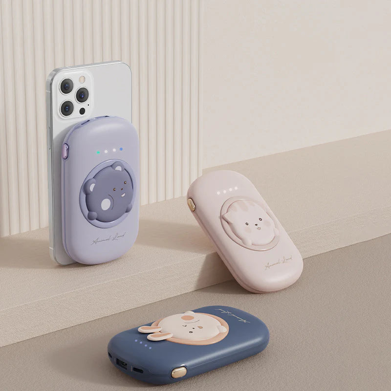 Compact 15W Wireless Magnetic Power Bank Portable Charger