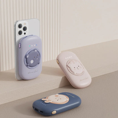 Compact 15W Wireless Magnetic Power Bank Portable Charger