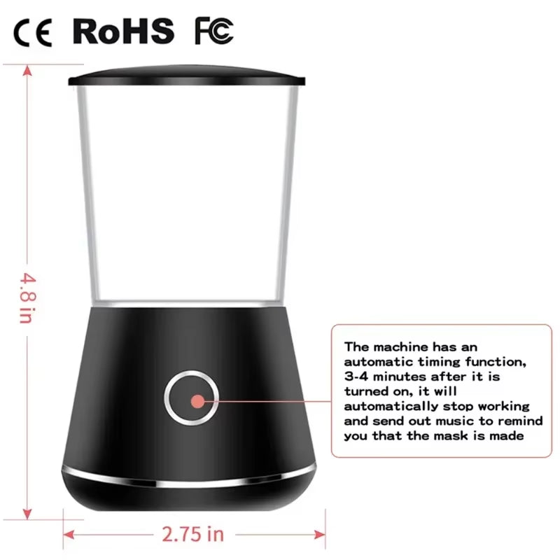 Face Mask Maker Machine Electric Facial Device DIY Fruit Natural Vegetable Collagen Self-Made Mask Skin Care Reusable for Home