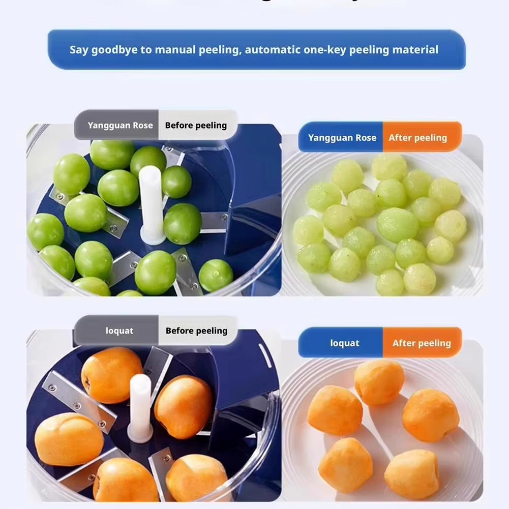 Automatic Electric Grape Peeler - Hands-Free Fruit Skin Removal Tool for Efficient Preparation