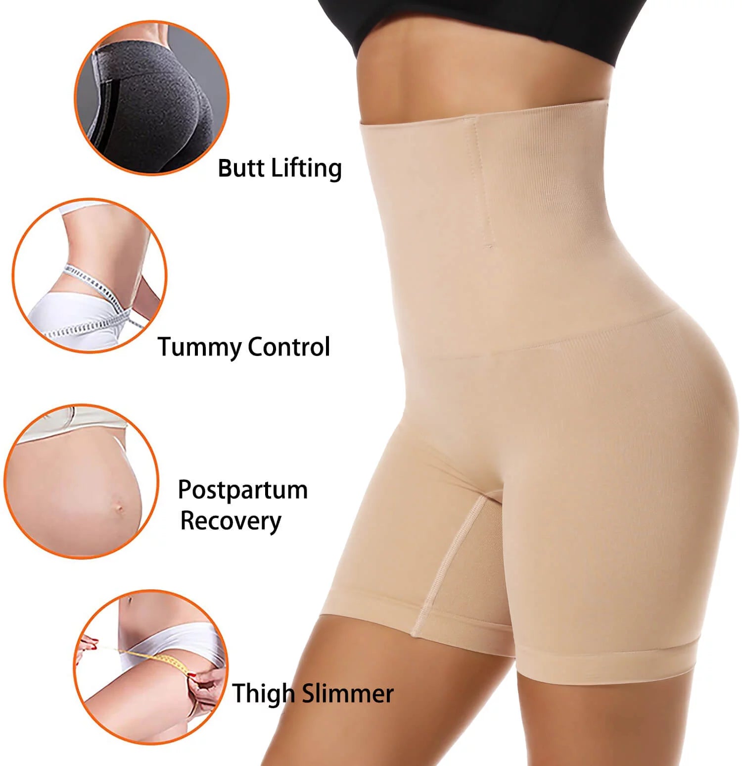 Shapewear Tummy Control Underwear Body Shaper for Women High-Waisted Thigh Slimming Butt Lifting Panties