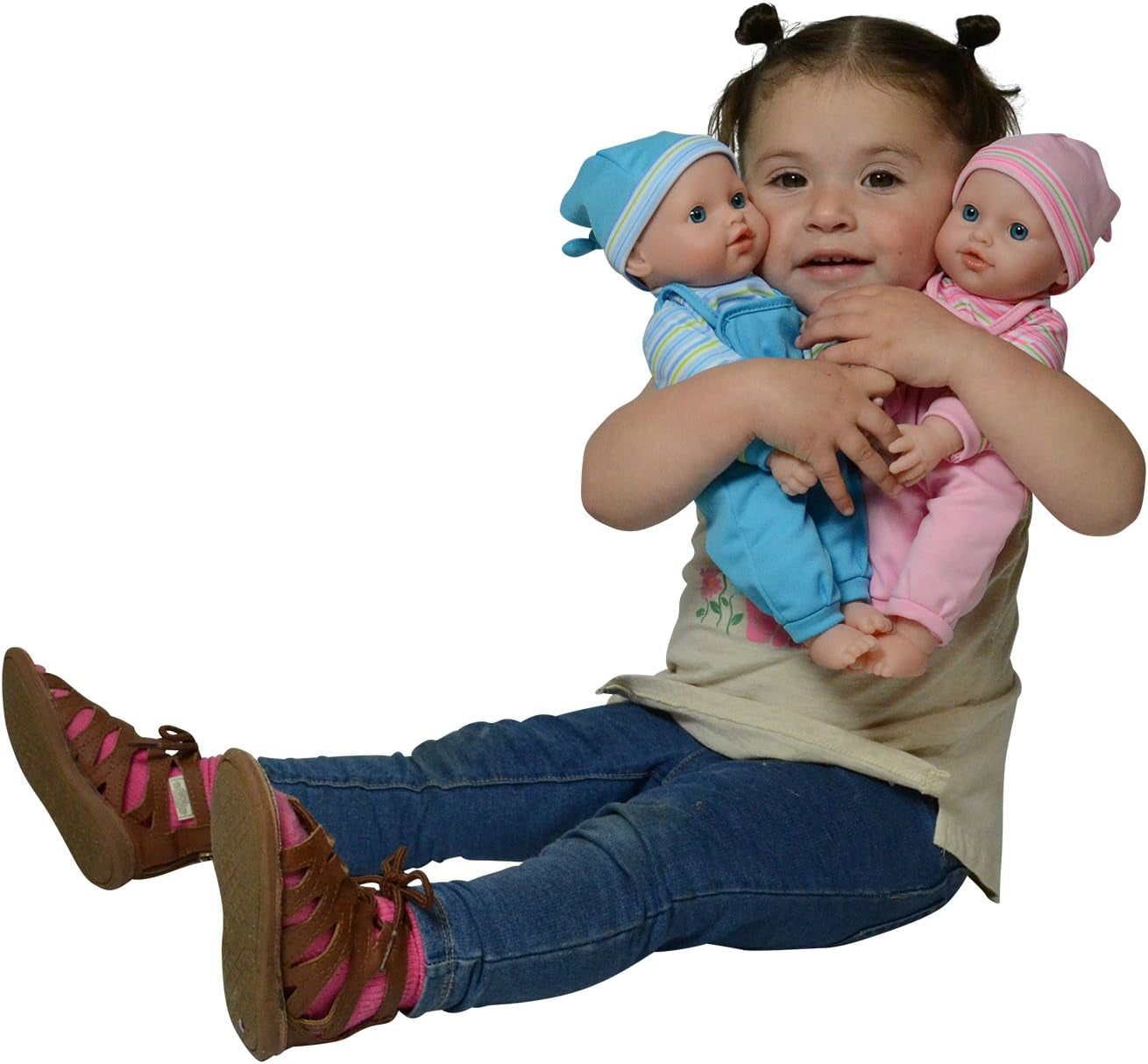 12" Twins Baby Doll - Soft Body Twin Baby Dolls (12" Caucasian)