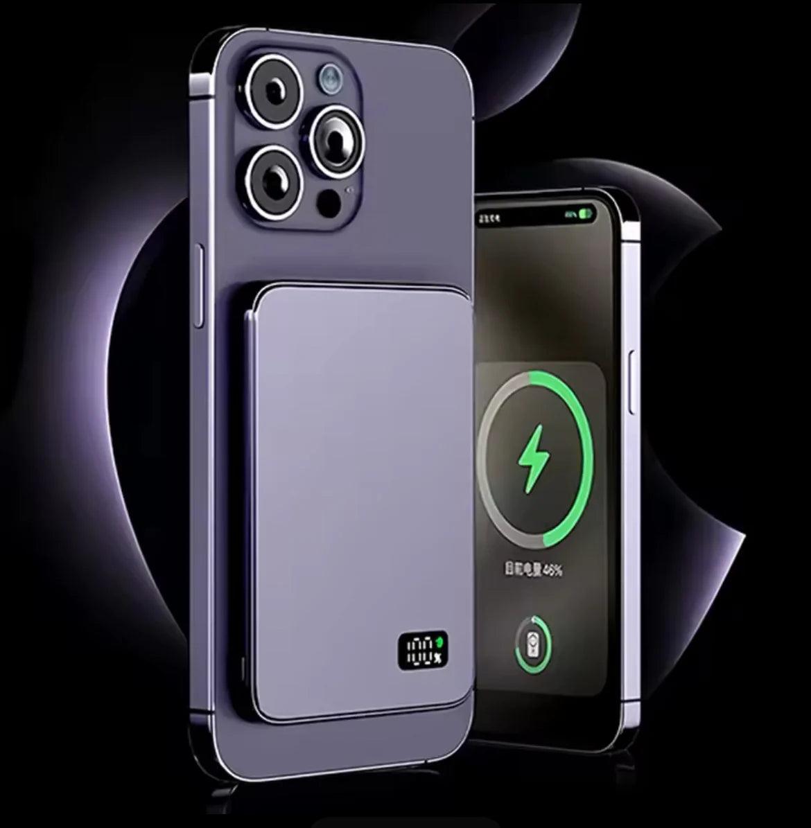 Purple - Magnetic Power Bank (5000Mah)